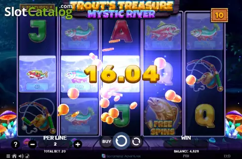 Скрин3. Trout's Treasure - Mystic River слот
