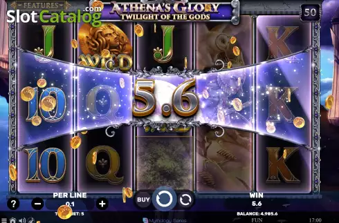 Скрин3. Athena's Glory – Twilight of the Gods слот