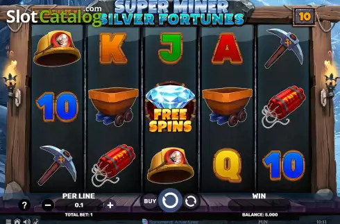 Скрин2. Super Miner Silver Fortunes слот