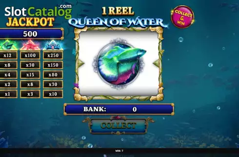 Скрин3. 1 Reel Queen of Water слот