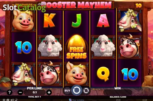 Скрин2. Rooster Mayhem слот