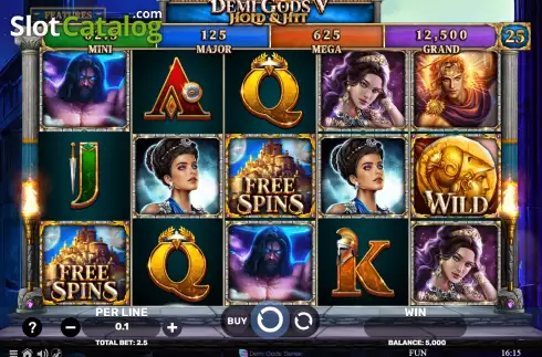 Скрин2. Demi Gods V Hold & Hit слот