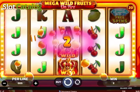Скрин3. Mega Wild Fruits - On Fire слот