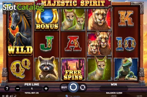 Скрин2. Majestic Spirit слот