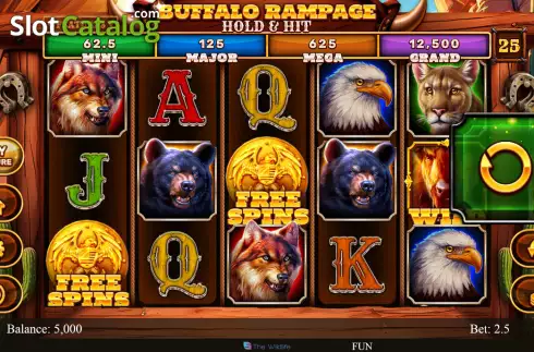 Скрин2. Buffalo Rampage Hold & Hit слот