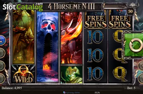 Скрин2. 4 Horsemen III слот