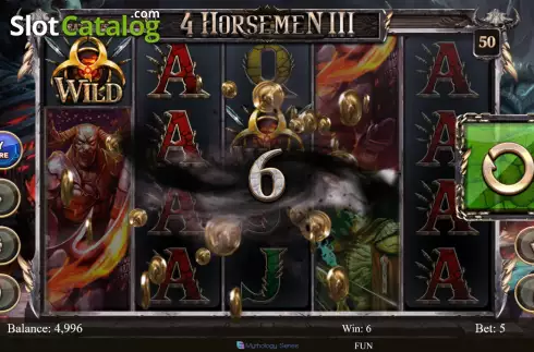 Скрин3. 4 Horsemen III слот