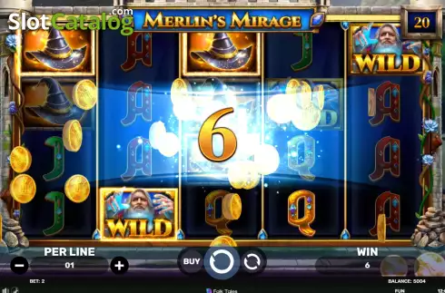 Скрин3. Merlin's Mirage слот