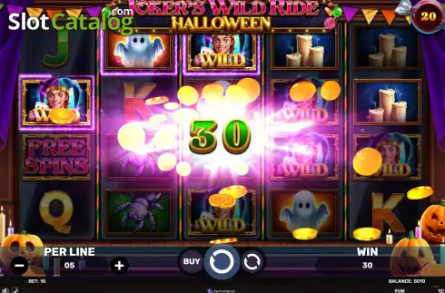 Скрин3. Joker's Wild Ride Halloween слот