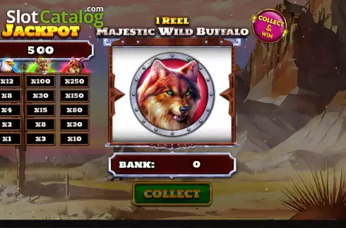 Скрин2. 1 Reel Majestic Wild Buffalo слот