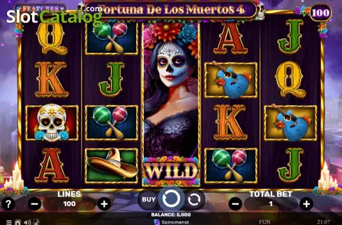 Скрин2. Fortuna De Los Muertos 4 слот