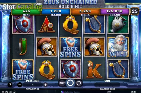 Скрин2. Zeus Unchained - Hold & Hit слот