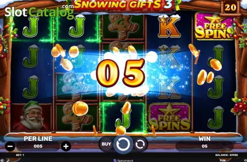 Скрин3. Snowing Gifts 3 слот
