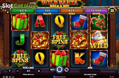 Скрин2. Wild Santa - Hold & Hit слот