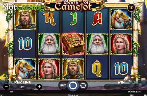 Скрин2. Book of Camelot слот