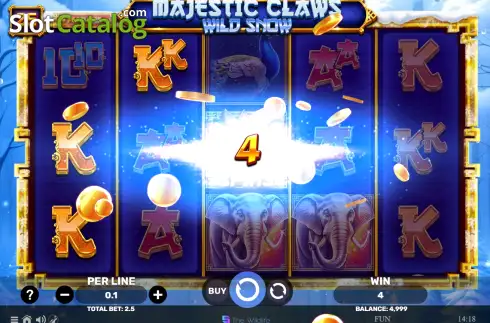 Скрин3. Majestic Claws - Wild Snow слот