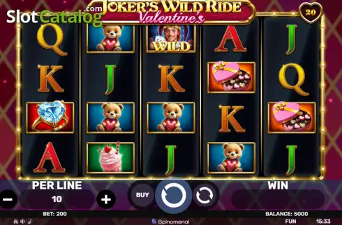 Скрин2. Joker's Wild Ride Valentine's слот