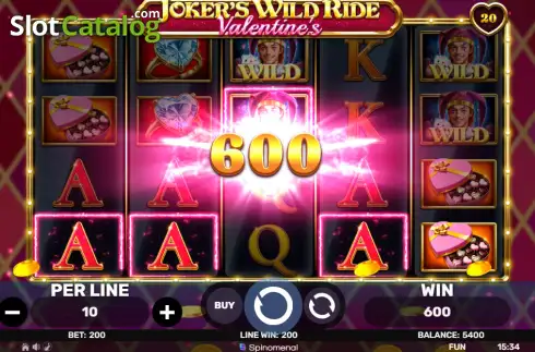 Скрин3. Joker's Wild Ride Valentine's слот