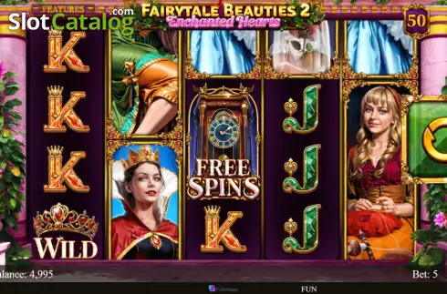 Скрин2. Fairytale Beauties 2 - Enchanted Hearts слот