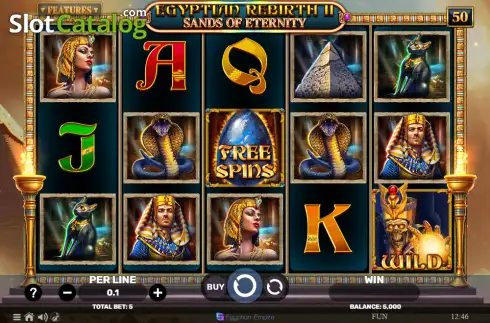 Скрин2. Egyptian Rebirth 2 - Sands of Eternity слот