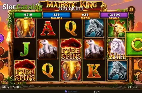 Скрин2. Majestic King - Hold & Hit слот