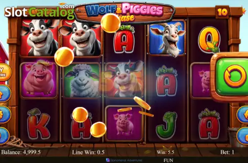 Скрин3. Wolf & Piggies Chase слот