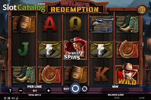 Скрин2. Outlaw's Redemption слот