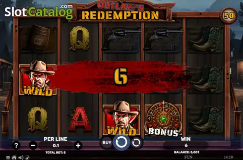 Скрин3. Outlaw's Redemption слот