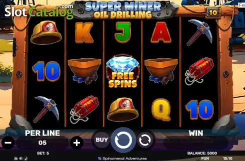 Скрин2. Super Miner - Oil Drilling слот
