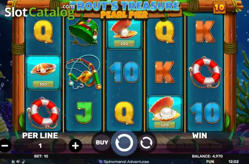 Скрин2. Trout's Treasure - Pearl Pier слот
