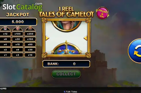 Скрин2. 1 Reel Tales of Camelot слот
