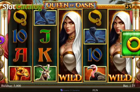 Скрин2. Queen of Oasis слот