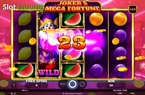 Скрин3. Joker's Mega Fortune слот
