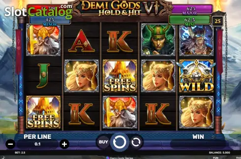 Скрин2. Demi Gods 6 Hold & Hit слот