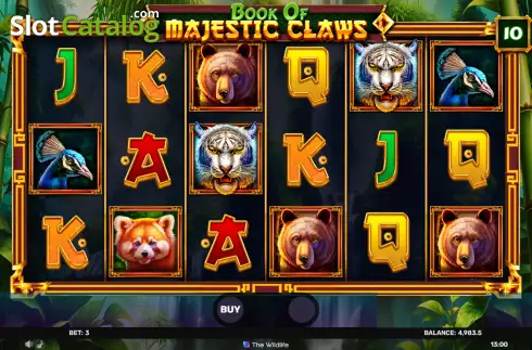 Скрин2. Book of Majestic Claws слот