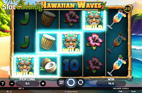 Скрин3. Hawaiian Waves слот