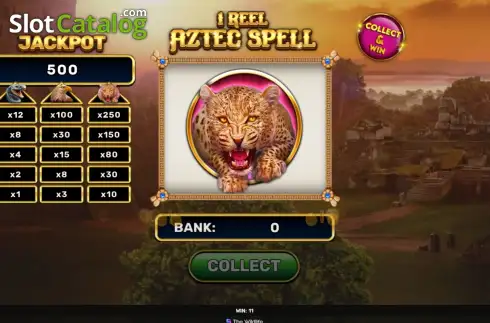 Скрин3. 1 Reel - Aztec Spell слот