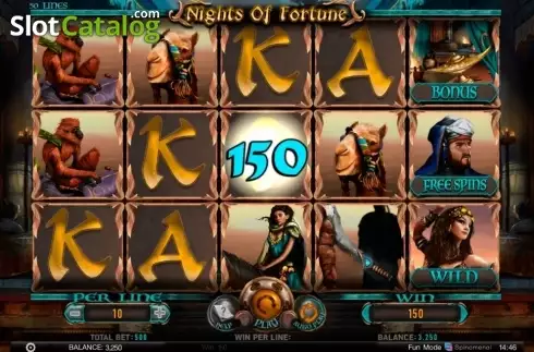 Скрин3. Nights Of Fortune слот