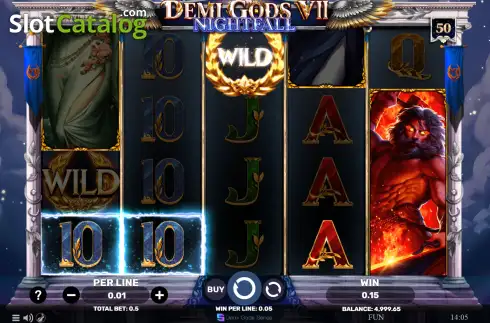 Скрин3. Demi Gods 7 - Nightfall слот