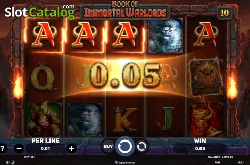 Скрин3. Book of Immortal Warlords слот
