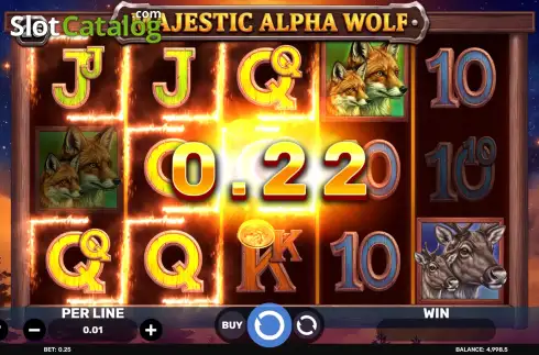 Скрин3. Majestic Alpha Wolf слот