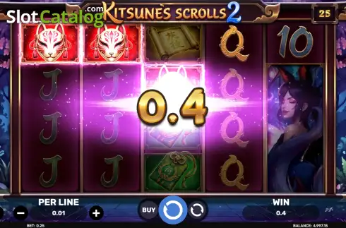 Скрин3. Kitsune's Scrolls 2 слот