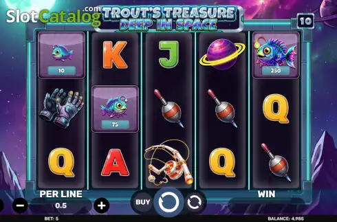 Скрин2. Trout's Treasure - Deep In Space слот