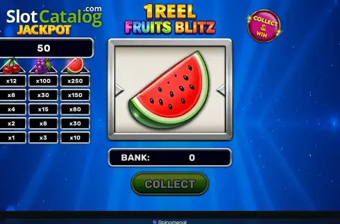 Скрин2. 1 Reel - Fruits Blitz слот