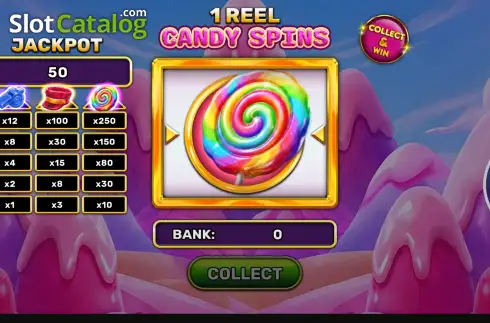 Скрин2. 1 Reel - Candy Spins слот