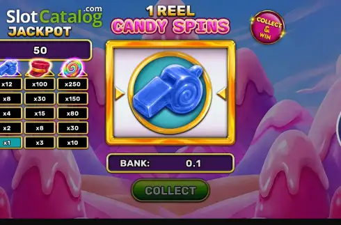 Скрин3. 1 Reel - Candy Spins слот