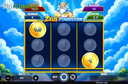 Скрин2. Zeus Powerstorm - Bonus Flash 3x3 слот