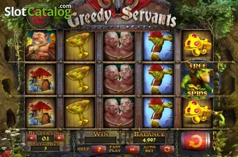 Скрин2. Greedy Servants слот