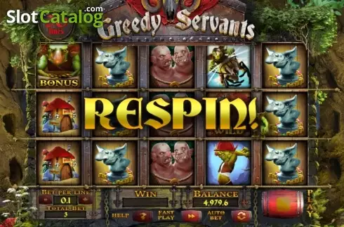 Скрин4. Greedy Servants слот