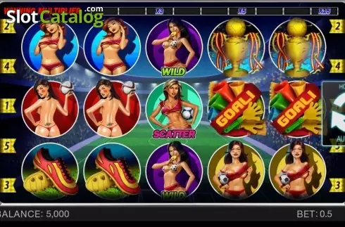 Скрин3. Soccer Babes слот
